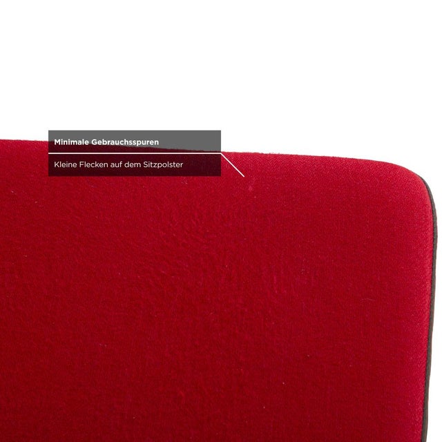 Textile Duo 4-Legged Chairs in Leather and Fabric from Bert Plantage, Set of 4 For Sale - Image 7 of 15