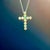 Natural Opal Cross Pendant Necklace 20" 14k WG 4.50 CT Certified For Sale - Image 11 of 11
