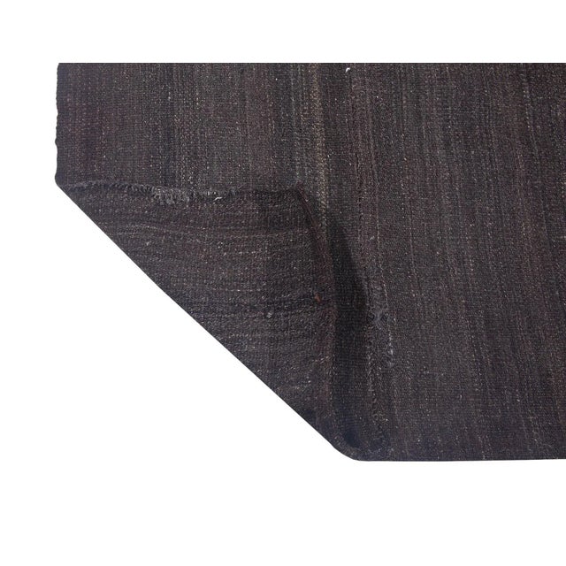 Mid 20th Century Gray Vintage Modern Kilim Rug For Sale - Image 5 of 6