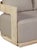 2020s Eclipse Outdoor Solid Teak Wood Sofa Natural Look - Gray Fabric For Sale - Image 5 of 11