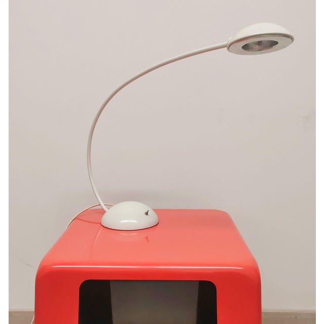 White Desk Lamp by C. Zaffaroni, Italy, 1980s For Sale - Image 11 of 11