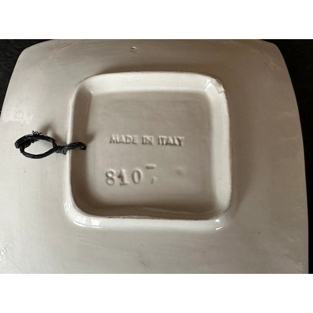 Modern Italian Pottery Ashtray or Wall Plate For Sale - Image 11 of 12