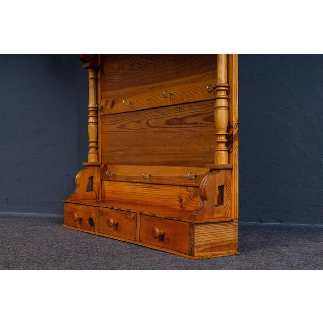 Brown Vintage Brown Wall Shelf For Sale - Image 8 of 14