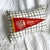 American Minnesota Grand Rapids Vintage Pennant on New Woven Plaid Throw Pillow For Sale - Image 3 of 4