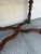 1920s Vintage Jacobean Revival Walnut Console Table With Turned Legs and Stretcher Base For Sale - Image 5 of 12