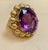 50 Carat Amethyst Cocktail Ring in Solid 18 Karat Yellow Gold 29 Grams For Sale - Image 18 of 18