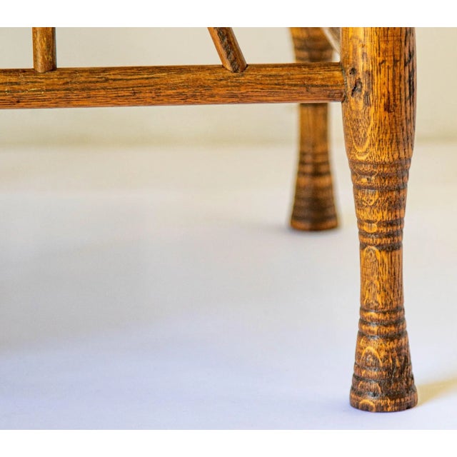 Early 20th Century Egyptian Revival Thebes Stool, Liberty & Co Attributed Circa 1920s For Sale - Image 5 of 12