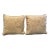 Beige and Ivory Linen and Cotton Damask Pillows- a Pair For Sale