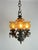 Mid-Century Brutalist Iron and Glass Chandelier, 1960s For Sale - Image 13 of 15