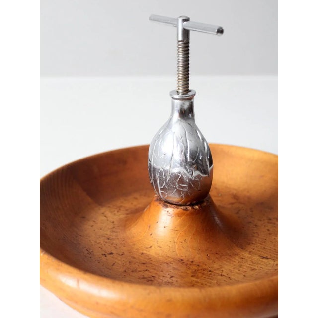 Wood Vintage Walnut Nutcracker Bowl For Sale - Image 7 of 11
