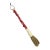 Chinese Calligraphy Brush With Carved Red Coral Handle and Bone Ferrule, Circa 1920–1950 For Sale