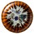 Offered is a vintage 1970s burnished ceramic pedestal bowl from Tonalá in Jalisco, Mexico and created by Ken Edwards...