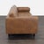 HD Buttercup Hd Buttercup 3-Seat Brown Leather Sofa With Tufted Back and Bolster Pillows For Sale - Image 4 of 8