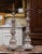 Metal Pair 19th Century French Louis XV Silvered Church Candlesticks With Wax Candles For Sale - Image 7 of 13