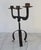 Vintage Brutalist Mid-Century Wrought Iron Candelabra For Sale - Image 4 of 10