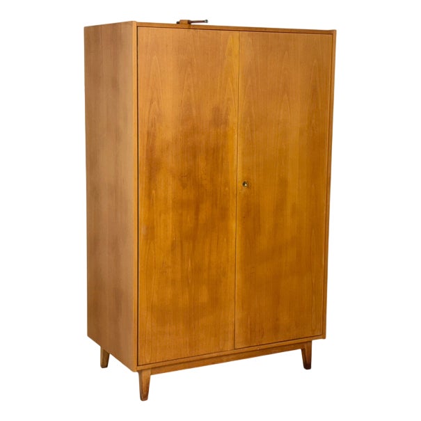 Mid-Century Wardrobe in Wood For Sale