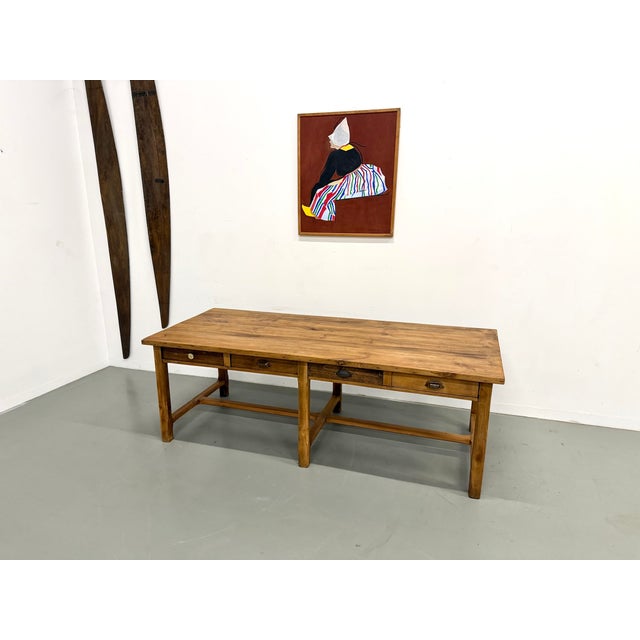 Farmhouse Table in Pine, 1950s For Sale - Image 14 of 18