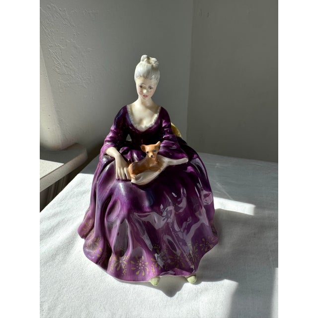 Ceramic Late 20th Century Royal Doulton Figurine ~ “Charlotte” Hn 2421 For Sale - Image 7 of 11