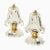 Bell-Flower Murano Glass and Brass Table Lamps from Barovier, Italy, 1940s, Set of 2 For Sale - Image 16 of 16