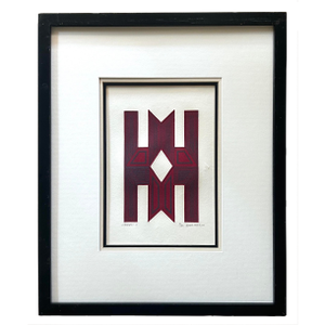 Signed Limited Edition Mid Century Lithograph by Korean Artist Kim Bongtae From 1970s