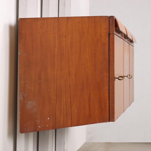 Vintage Wall Units in Teak and Mahogany with Drawers, Italy, 1960s, Set of 2 For Sale - Image 13 of 14