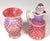 American Mid 20th Century Fenton Cranberry Opalescent Hobnail Cruet & Bud Vase Set For Sale - Image 3 of 9