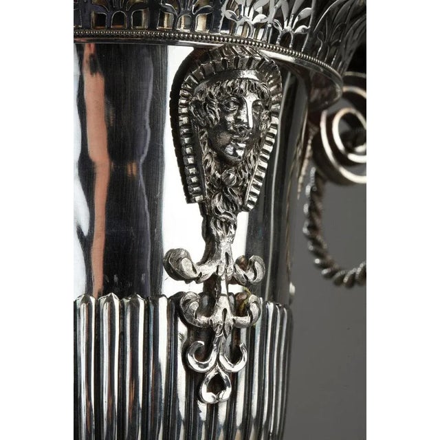 Traditional First Empire Egyptian Style Silver Candy Dish For Sale - Image 3 of 12