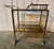 Gold Vintage French Brass Drinks Trolley, 1950 For Sale - Image 8 of 17