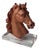 Sculpture of a Horse's Head in Resin and Acrylic after Miguel Senserrich, 1920s-1940s For Sale
