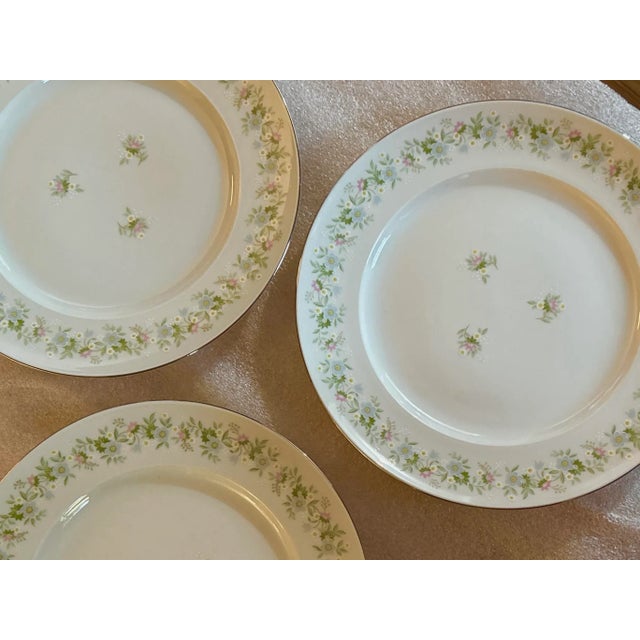 Pink Vintage Haviland Bavaria "Forever Spring" Dinner Plates - S/5 For Sale - Image 8 of 12