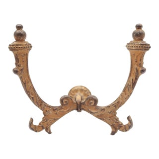 Antique Victorian Painted Cast Iron Hall Tree Hook For Sale