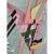 Vintage 1980s Memphis Style 3d Abstract Geometric Mixed Media Combine Painting For Sale - Image 9 of 11