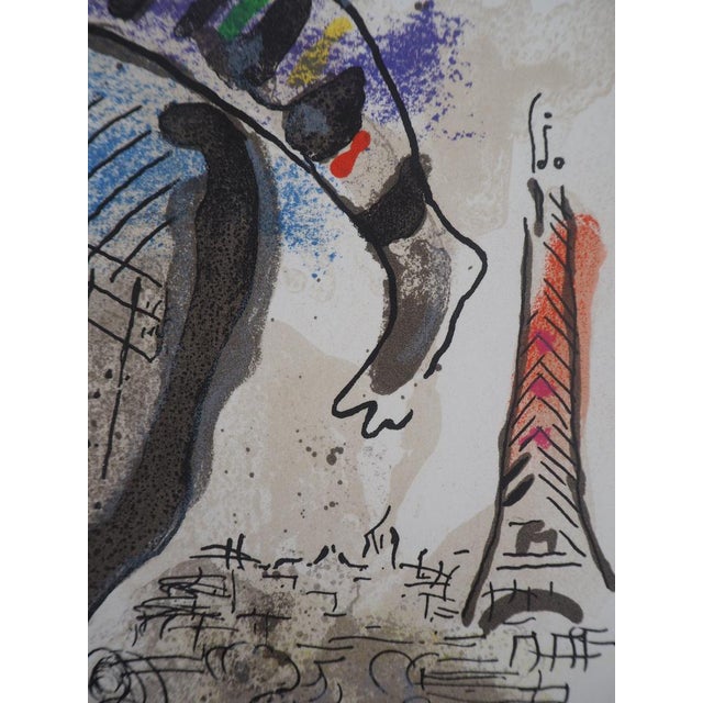 Marc Chagall, La vache bleue, Lithograph For Sale - Image 7 of 8