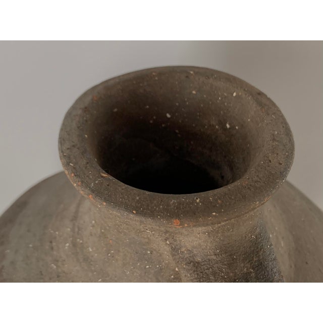 Ceramic 18th Bridal Jug Grey Picher "Cantaro" From Calanda, Spain, Terracotta Vase For Sale - Image 7 of 12