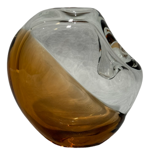 Skrdlovice Art Glass Vase by Karel Wünsch, 1976