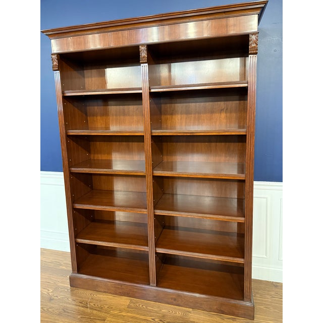 Traditional Mahogany Bookcase by Leighton Hall - Showroom Sample For Sale - Image 13 of 13