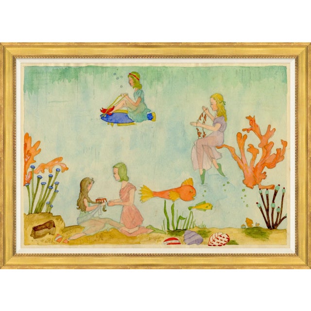 Children's Children's Undersea Whimsy Framed Art Print For Sale - Image 3 of 3