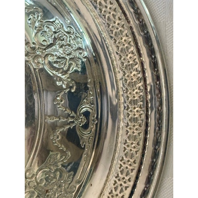 1940s Onate Silverplate Shallow Dish For Sale - Image 10 of 16