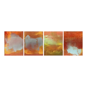 Contemporary Abstract Oil on Canvas Painting "Sama (Quadriptych)" by Yari Ostovany