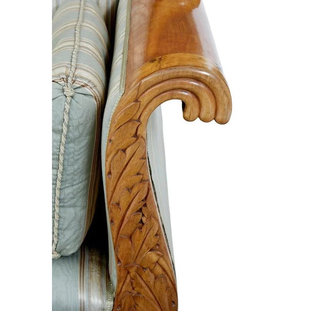 19th Century Swedish Carved Birch Sofa For Sale - Image 10 of 11