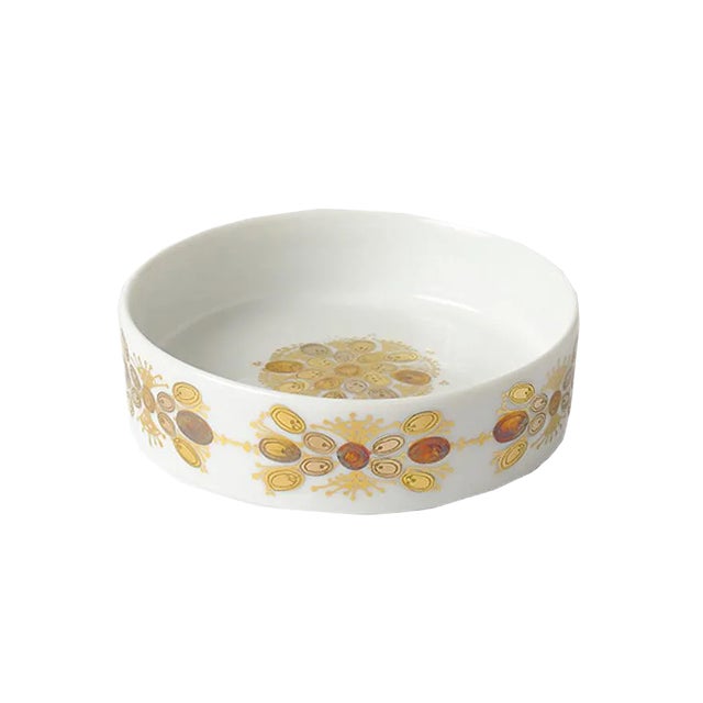 Vintage Four Color Porcelain Bowl by Bjorn Wiinblad for Rosenthal For Sale