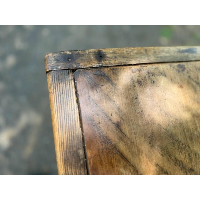 Antique Early American Primitive Rustic Painted Dining Table. For Sale - Image 10 of 16