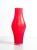 Red murano blown glass vase origin italy period 1980s material red blown glass dimensions h 34 cm ø 13 cm condition...