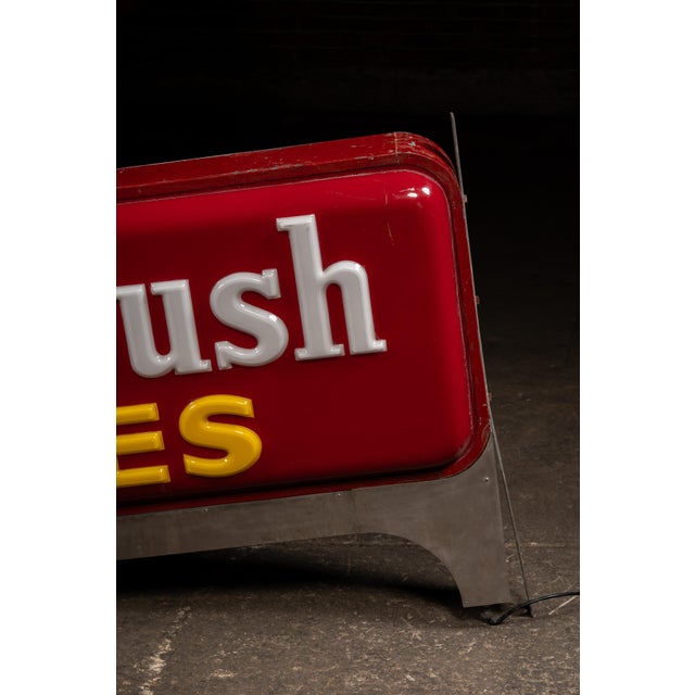 Vintage Nunn-Bush Shoes Lighted Storefront Plastic Sign For Sale In Chicago - Image 6 of 12