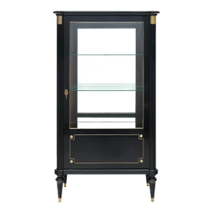 Louis XVI French Ebonized Bookcase / Vitrine