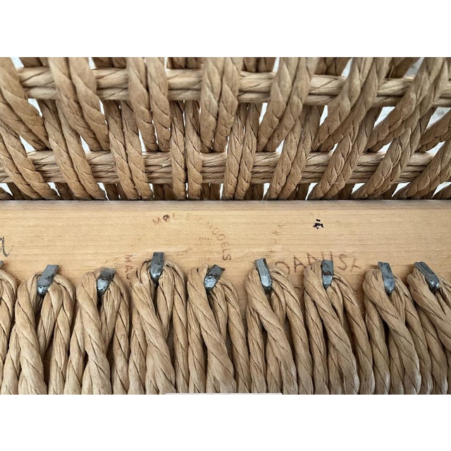 We are offering you an extremely rare jl. Möllers (denmark) dining room chair model 55 made of oak and papercord, an...