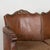 Chippendale 20th Century Vintage Danish Brown Leather Three Seat Sofa For Sale - Image 3 of 18