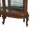 Early 20th Century Antique RJ Horner School Carved Oak & Curved Glass Mirrored China Cabinet C1910 For Sale - Image 4 of 12