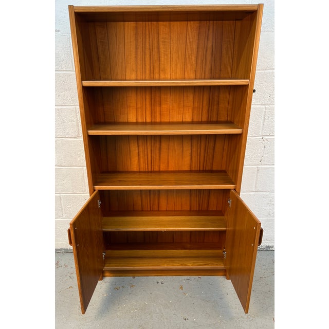 Mid-Century Danish Modern Teak Bookcase For Sale - Image 13 of 15