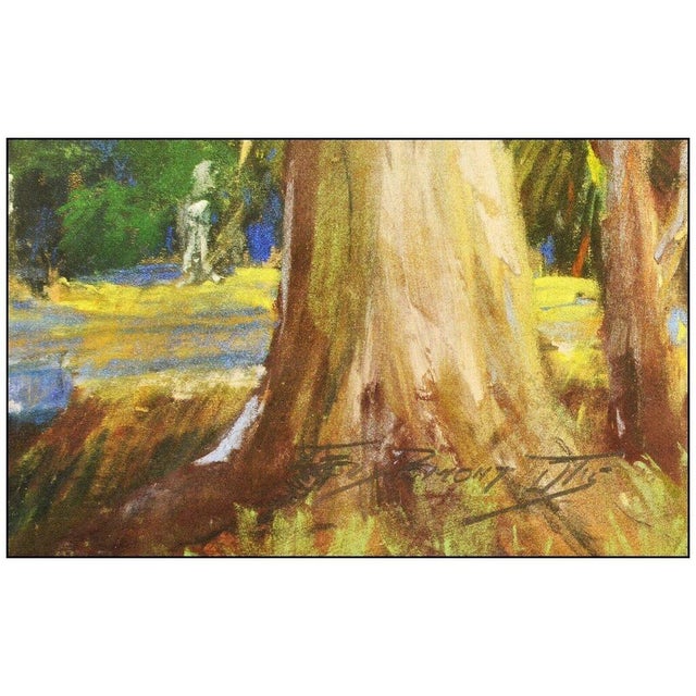 Contemporary Early 20th Century Green as Far as the Eye Can See, George Demont Otis For Sale - Image 3 of 4